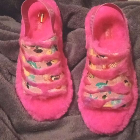 NWOT UGG "Tiger Flower" Slingback Slides Shoes Slippers Sandals 6 - Picture 3 of 8